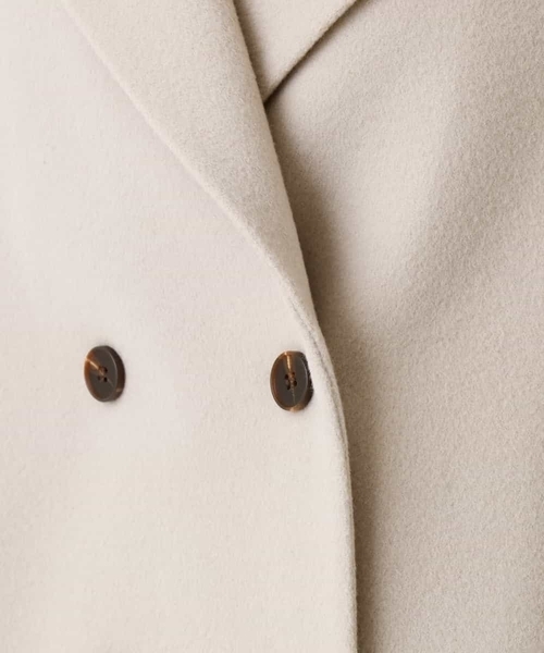 MK MICHEL KLEIN（エムケーミッシェルクラン）の「SUPER100'SウールPコート（ピーコート・レディース・ブラック/グレー系その他/レッド・38）」の21枚目の写真