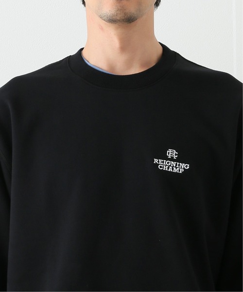 REIGNING CHAMP（レイニングチャンプ）の「【REIGNING CHAMP】日本限定 EMB. RELAXED CREWNECK MIDWEIGHT（スウェット・メンズ・ブラック・SMALL/MEDIUM）」の14枚目の写真