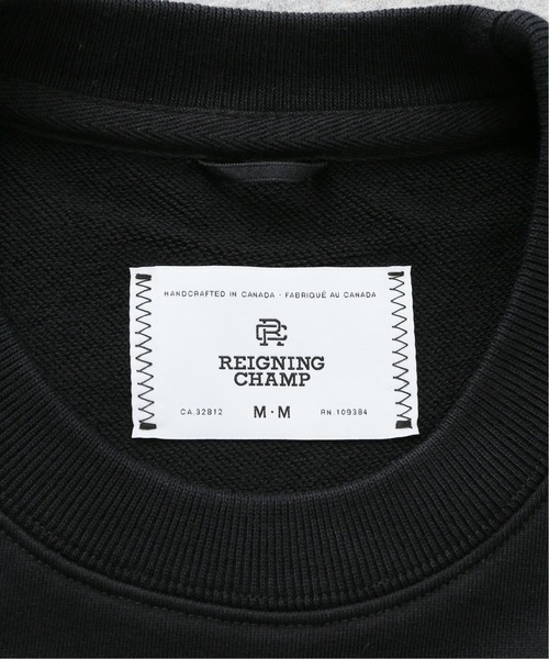 REIGNING CHAMP（レイニングチャンプ）の「【REIGNING CHAMP】日本限定 EMB. RELAXED CREWNECK MIDWEIGHT（スウェット・メンズ・ブラック・SMALL/MEDIUM）」の8枚目の写真