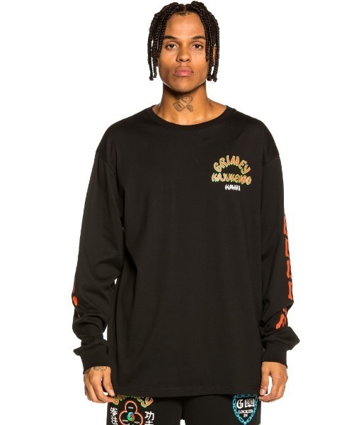 GRIMEY(グライミー)の「GRMY(GRIMEY)/グライミー/Destroy Fear LongSleeve Tee(Tシャツ/カットソー・メンズ・ブラック/ホワイト・MEDIUM/LARGE/X-LARGE)」の22枚目の写真