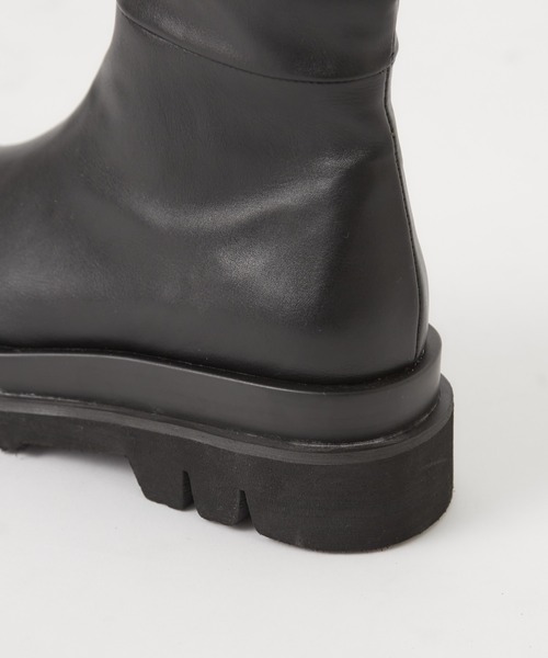 CIAOPANIC（チャオパニック）の「トラックソールロングブーツ（ブーツ・レディース・ブラック/ブラウン・24.5/23.5/23.5cm/24.5cm）」の5枚目の写真