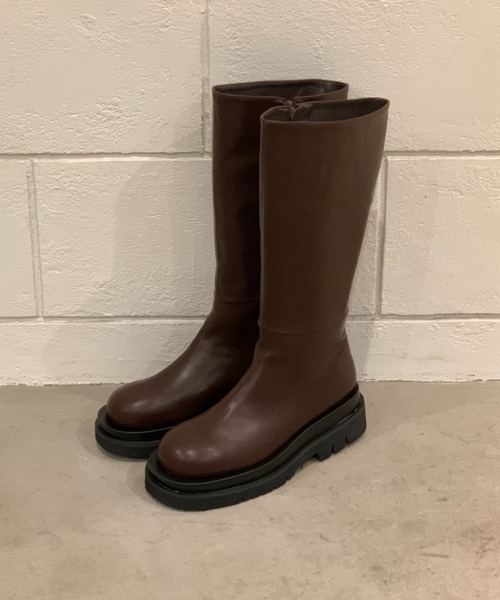 CIAOPANIC（チャオパニック）の「トラックソールロングブーツ（ブーツ・レディース・ブラック/ブラウン・24.5/23.5/23.5cm/24.5cm）」の14枚目の写真