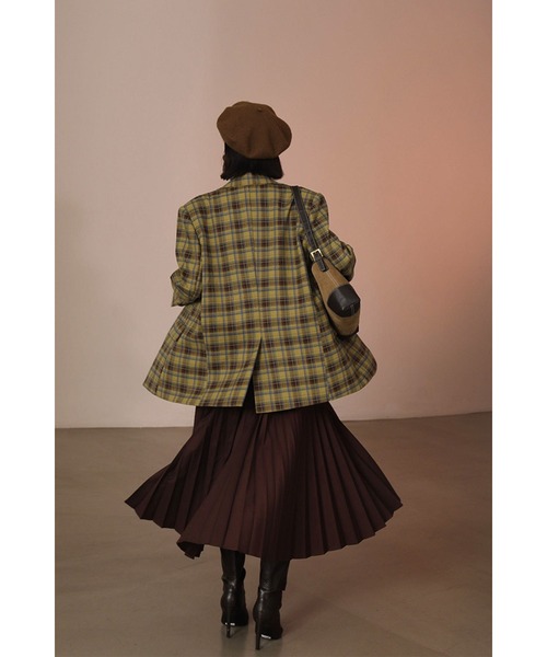 Leja(レジャ)の「【LEJA】プリーツフレアロングスカート(スカート・レディース・グリーン/モカ・SMALL/MEDIUM)」の9枚目の写真