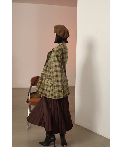 Leja(レジャ)の「【LEJA】プリーツフレアロングスカート(スカート・レディース・グリーン/モカ・SMALL/MEDIUM)」の7枚目の写真