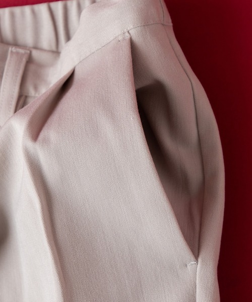 WEGO by こーせ（ウィゴーバイコーセ）の「∴WEGO by こーせ/センタープレスワイドスラックス（スラックス・メンズ・ライトグレー/ブラック・LARGE/MEDIUM）」の4枚目の写真