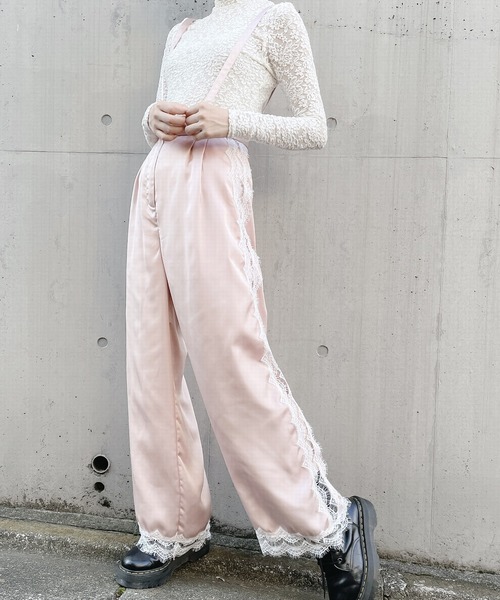 lilLilly（リルリリー）の「サテンレースパンツ（その他パンツ・レディース・ホワイト/ブラック/ピンク/ブルー・FREE）」の21枚目の写真