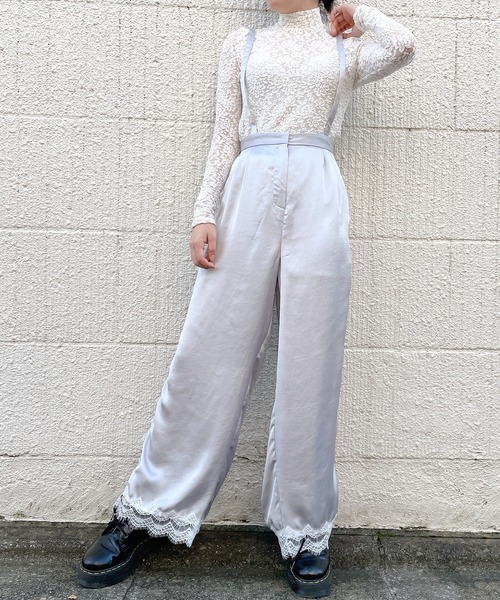 lilLilly（リルリリー）の「サテンレースパンツ（その他パンツ・レディース・ホワイト/ブラック/ピンク/ブルー・FREE）」の18枚目の写真