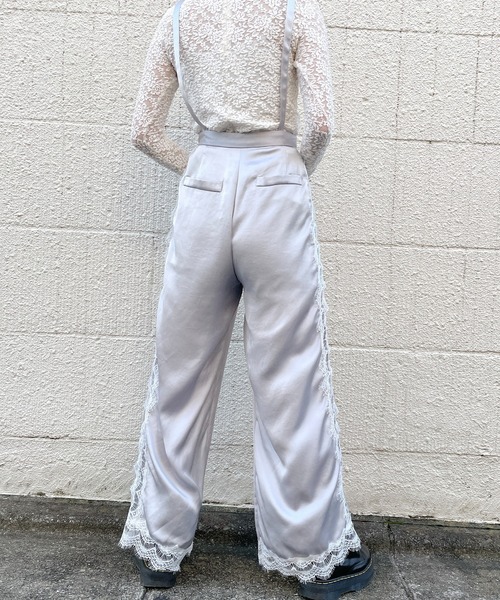 lilLilly（リルリリー）の「サテンレースパンツ（その他パンツ・レディース・ホワイト/ブラック/ピンク/ブルー・FREE）」の13枚目の写真