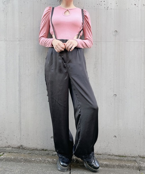 lilLilly（リルリリー）の「サテンレースパンツ（その他パンツ・レディース・ホワイト/ブラック/ピンク/ブルー・FREE）」の16枚目の写真