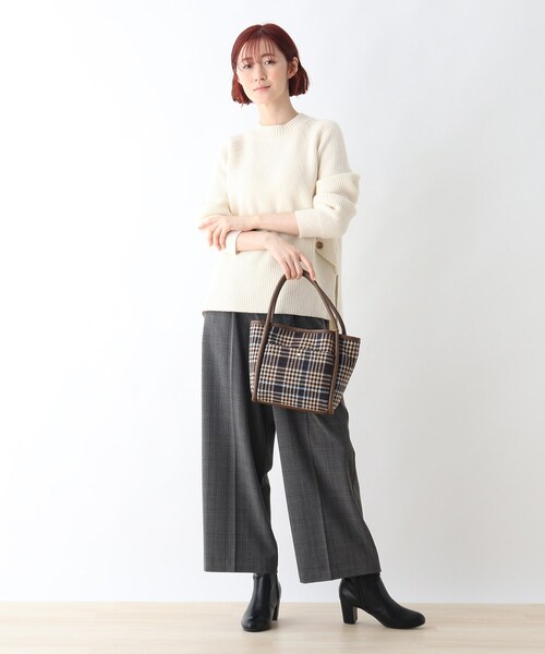 DRESKIP（ドレスキップ）の「◆【ポ－チ付】つまみハンドルトート（トートバッグ・レディース・ブラック系2/ベージュ系1/ネイビー系1・00）」の8枚目の写真