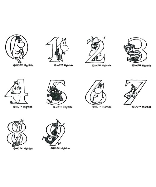 MOOMIN（ムーミン）の「MOOMIN ムーミン ウッドスタンプ ハンコ ナンバー（ステーショナリー・レディース・その他・FREE）」の3枚目の写真