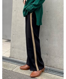 Re:EDIT | とろみクロスセンタープレスサイドラインパンツ(その他パンツ)