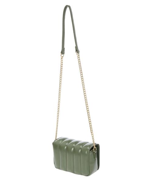 earth music&ecology(アースミュージックアンドエコロジー)の「キルティングショルダーバッグ*(ショルダーバッグ・レディース・ライトグレー/ベージュ/オレンジ/グリーン・FREE)」の17枚目の写真