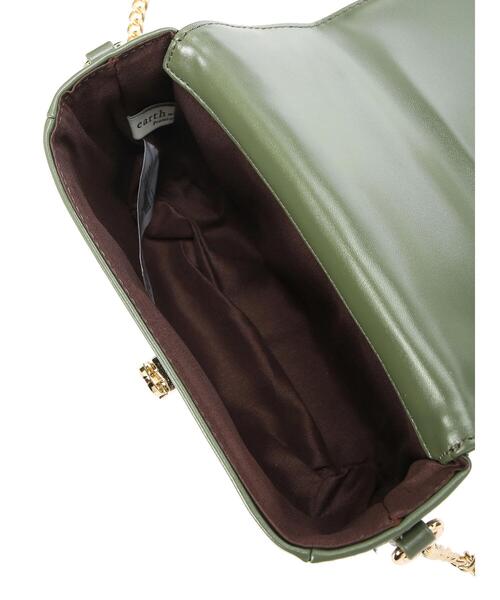 earth music&ecology(アースミュージックアンドエコロジー)の「キルティングショルダーバッグ*(ショルダーバッグ・レディース・ライトグレー/ベージュ/オレンジ/グリーン・FREE)」の21枚目の写真