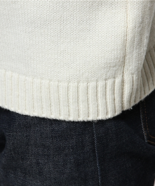 CIAOPANIC（チャオパニック）の「【Ciaopanic】W/NYウォッシャブルタートルネック（ニット/セーター・メンズ・グレー/ネイビー/ホワイト・MEDIUM/LARGE）」の10枚目の写真
