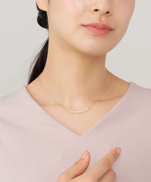 VENDOME AOYAMA(ヴァンドーム青山)の「K18イエローゴールド ダイヤモンド リュール ネックレス計0.38ct(ネックレス・レディース・イエローゴールド・45cm)」の7枚目の写真