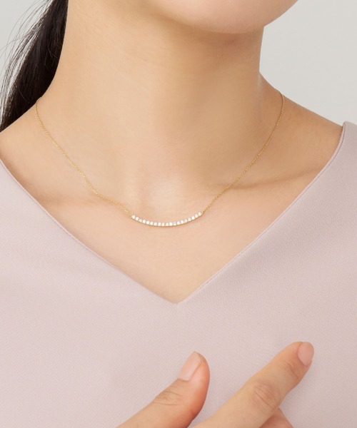 VENDOME AOYAMA(ヴァンドーム青山)の「K18イエローゴールド ダイヤモンド リュール ネックレス計0.38ct(ネックレス・レディース・イエローゴールド・45cm)」の6枚目の写真