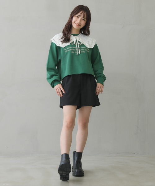 ems excite（エムズエキサイト）の「ハイウエストショートパンツ（その他パンツ・レディース・ブラック/ブラック系その他/ブラウン系その他・FREE）」の8枚目の写真