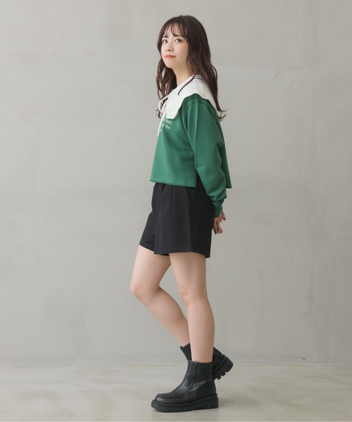 ems excite（エムズエキサイト）の「ハイウエストショートパンツ（その他パンツ・レディース・ブラック/ブラック系その他/ブラウン系その他・FREE）」の10枚目の写真