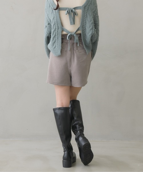 ems excite（エムズエキサイト）の「ハイウエストショートパンツ（その他パンツ・レディース・ブラック/ブラック系その他/ブラウン系その他・FREE）」の17枚目の写真