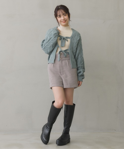 ems excite（エムズエキサイト）の「ハイウエストショートパンツ（その他パンツ・レディース・ブラック/ブラック系その他/ブラウン系その他・FREE）」の6枚目の写真