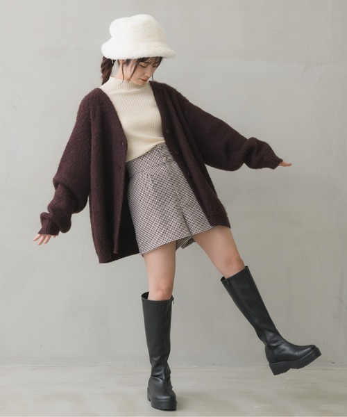 ems excite（エムズエキサイト）の「ハイウエストショートパンツ（その他パンツ・レディース・ブラック/ブラック系その他/ブラウン系その他・FREE）」の14枚目の写真