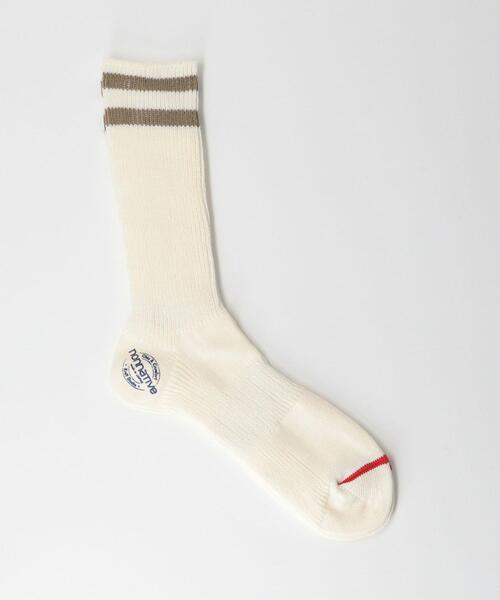 nonnative(ノンネイティブ)の「<nonnative(ノンネイティブ)> HI CNP SOCKS/ソックス □□(ソックス/靴下・メンズ・ブラック/ターコイズブルー/ベージュ・FREE)」の2枚目の写真