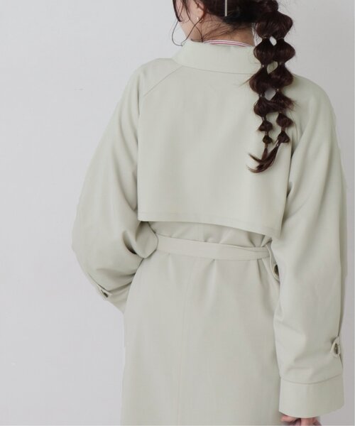 RAY CASSIN(レイカズン)の「ステンカラータブ付きスリーブコート(ステンカラーコート・レディース・オレンジ/イエロー/ベージュ・FREE)」の12枚目の写真