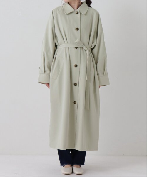 RAY CASSIN(レイカズン)の「ステンカラータブ付きスリーブコート(ステンカラーコート・レディース・オレンジ/イエロー/ベージュ・FREE)」の13枚目の写真