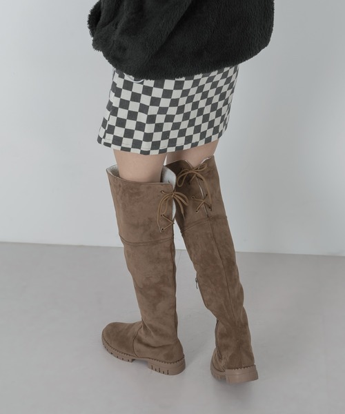 大人気☆ STUART WEITZMAN LOWLAND スエード 掘り返し ロングブーツ