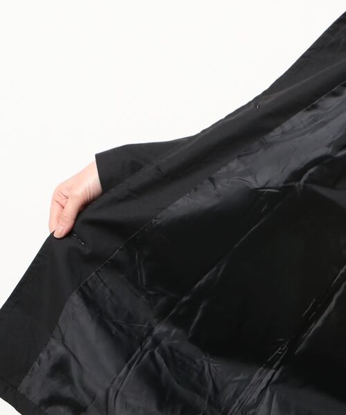 BLANC FICELLE（ブランフィセル）の「ステンカラーコート（ステンカラーコート・レディース・ブラック/ベージュ/アイボリー・SMALL/MEDIUM/LARGE/X-LARGE/XXX-LARGE/XX-LARGE）」の7枚目の写真