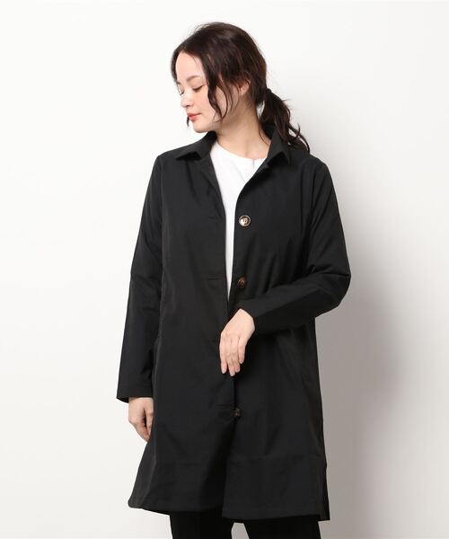 BLANC FICELLE（ブランフィセル）の「ステンカラーコート（ステンカラーコート・レディース・ブラック/ベージュ/アイボリー・SMALL/MEDIUM/LARGE/X-LARGE/XXX-LARGE/XX-LARGE）」の10枚目の写真