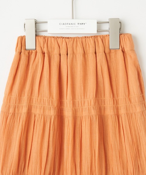 CIAOPANIC TYPY（チャオパニックティピー）の「【KIDS】indiaギャザーレーススカート（スカート・キッズ・パープル/オレンジ/アイボリー・SMALL/MEDIUM/LARGE/X-LARGE/XX-LARGE）」の9枚目の写真