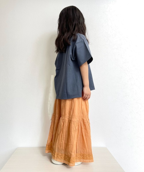 CIAOPANIC TYPY（チャオパニックティピー）の「【KIDS】indiaギャザーレーススカート（スカート・キッズ・パープル/オレンジ/アイボリー・SMALL/MEDIUM/LARGE/X-LARGE/XX-LARGE）」の15枚目の写真