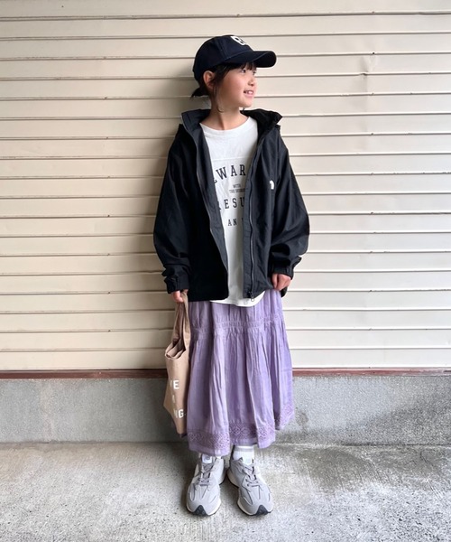 CIAOPANIC TYPY（チャオパニックティピー）の「【KIDS】indiaギャザーレーススカート（スカート・キッズ・パープル/オレンジ/アイボリー・SMALL/MEDIUM/LARGE/X-LARGE/XX-LARGE）」の19枚目の写真