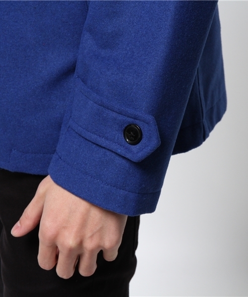 VENCEEXCHANGE（ヴァンスエクスチェンジ）の「R ﾒﾙﾄﾝｶﾗｰPｺｰﾄ                   （ピーコート・メンズ・ロイヤルブルー/レッド・LARGE/MEDIUM）」の9枚目の写真