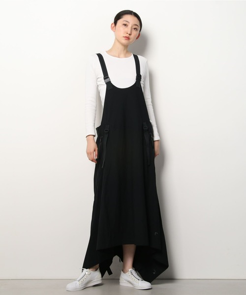 Y-3 ワイスリー ワンピース 黒x白(ボーダー) S 2006724N0092 Y-3（ワイスリー）の「W CH2 DRESS（ワンピース）」 - WEAR