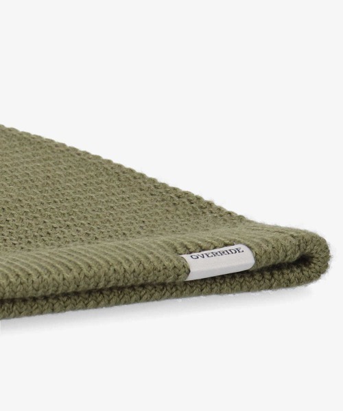 OVERRIDE（オーバーライド）の「OVERRIDE KNIT BASIC BEANIE SG / オーバーライド（ニットキャップ/ビーニー・レディース・ブラック/グレー/オリーブ/ピンク/ライトブルー・57~59cm）」の13枚目の写真