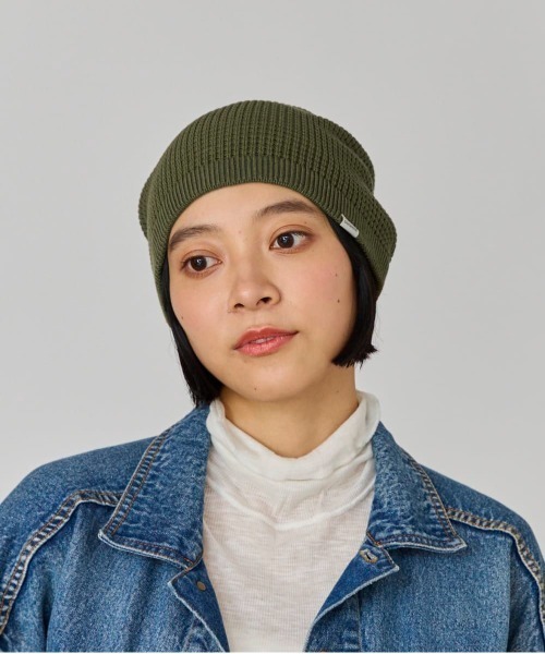 OVERRIDE（オーバーライド）の「OVERRIDE KNIT BASIC BEANIE SG / オーバーライド（ニットキャップ/ビーニー・レディース・ブラック/グレー/オリーブ/ピンク/ライトブルー・57~59cm）」の22枚目の写真