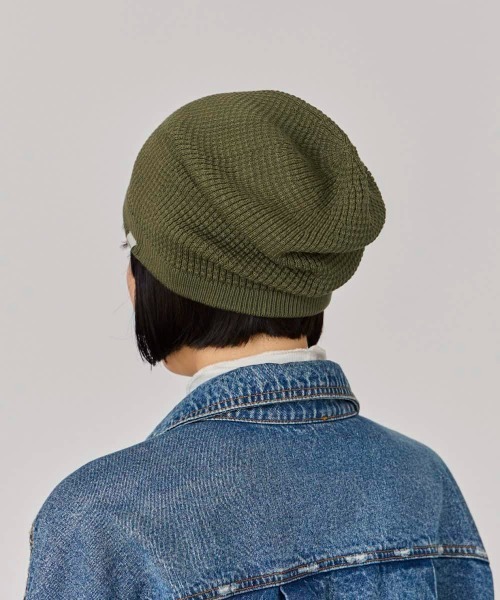 OVERRIDE（オーバーライド）の「OVERRIDE KNIT BASIC BEANIE SG / オーバーライド（ニットキャップ/ビーニー・レディース・ブラック/グレー/オリーブ/ピンク/ライトブルー・57~59cm）」の21枚目の写真