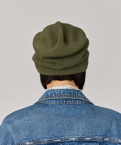 OVERRIDE（オーバーライド）の「OVERRIDE KNIT BASIC BEANIE SG / オーバーライド（ニットキャップ/ビーニー・レディース・ブラック/グレー/オリーブ/ピンク/ライトブルー・57~59cm）」の20枚目の写真