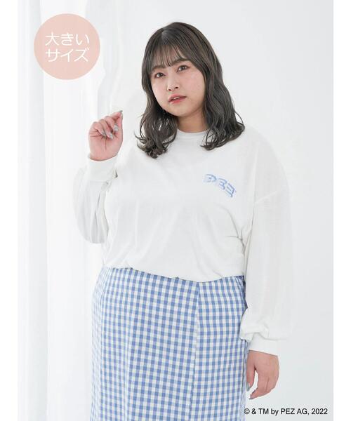 SLURR(スラ―)の「【大きいサイズ】PEZロンT(Tシャツ/カットソー・レディース・オフホワイト・L)」の22枚目の写真
