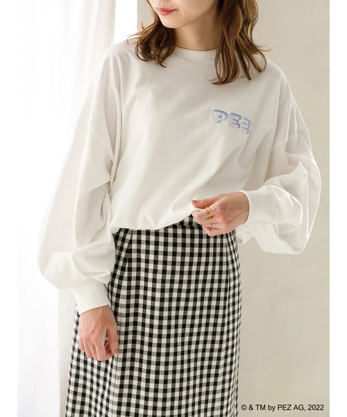SLURR(スラ―)の「【大きいサイズ】PEZロンT(Tシャツ/カットソー・レディース・オフホワイト・L)」の5枚目の写真