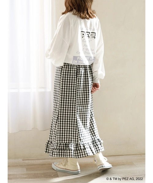 SLURR(スラ―)の「【大きいサイズ】PEZロンT(Tシャツ/カットソー・レディース・オフホワイト・L)」の6枚目の写真