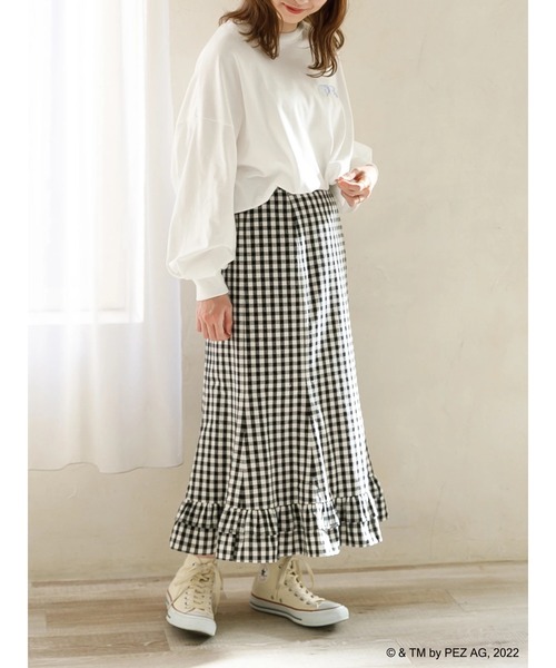 SLURR(スラ―)の「【大きいサイズ】PEZロンT(Tシャツ/カットソー・レディース・オフホワイト・L)」の7枚目の写真