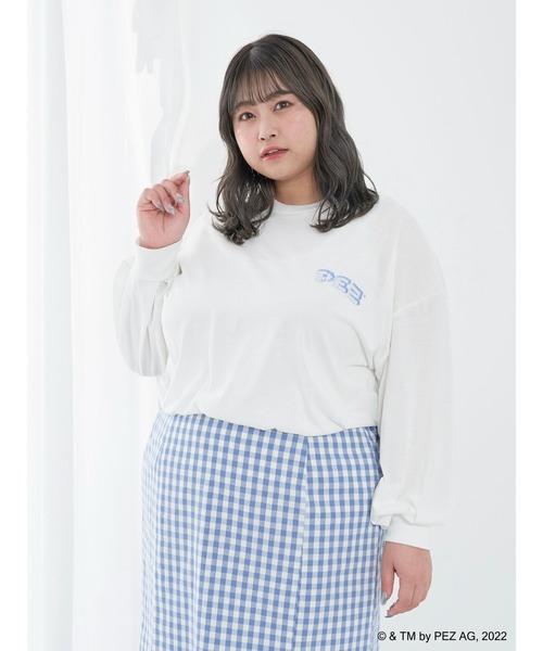 SLURR(スラ―)の「【大きいサイズ】PEZロンT(Tシャツ/カットソー・レディース・オフホワイト・L)」の20枚目の写真