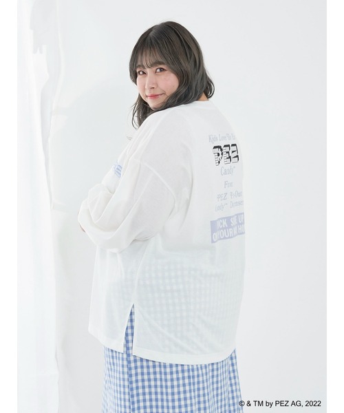SLURR(スラ―)の「【大きいサイズ】PEZロンT(Tシャツ/カットソー・レディース・オフホワイト・L)」の17枚目の写真