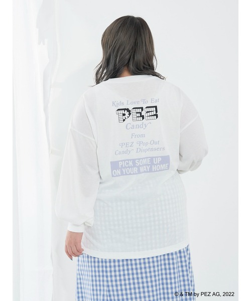 SLURR(スラ―)の「【大きいサイズ】PEZロンT(Tシャツ/カットソー・レディース・オフホワイト・L)」の16枚目の写真