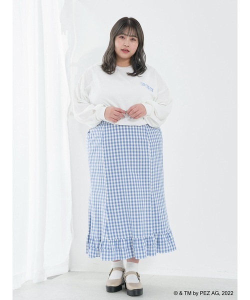 SLURR(スラ―)の「【大きいサイズ】PEZロンT(Tシャツ/カットソー・レディース・オフホワイト・L)」の15枚目の写真