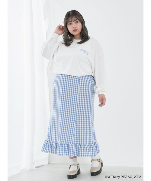 SLURR(スラ―)の「【大きいサイズ】PEZロンT(Tシャツ/カットソー・レディース・オフホワイト・L)」の14枚目の写真